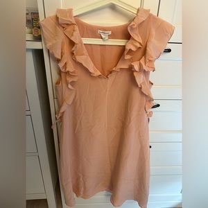 Club Monaco Pink Dress with Ruffles